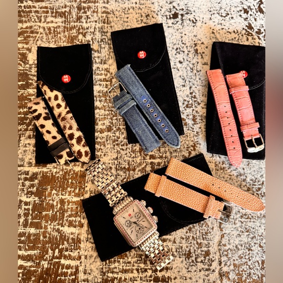 Michele Deco chronograph diamond watch - Picture 2 of 14